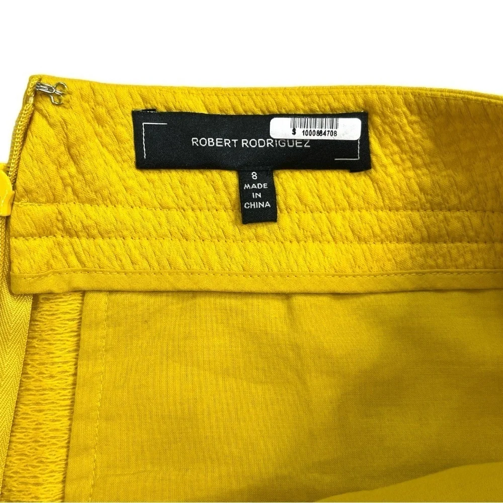 Robert Rodriguez Jacquard Wrap Shorts size 8 in Gold